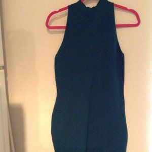 Bar III Women's Mock-Neck Ribbed Dress